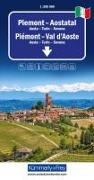 Piemont - Aostatal, Nr. 01, Regionalstrassenkarte 1:200'000. 1:200'000