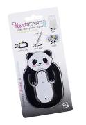 Flexistand (Panda) | flexibler Handyaufsteller | für alle Handys und Mini-Tablets | superflach | stufenlos verstellbar | hochkant und quer | passt in jede Hosentasche