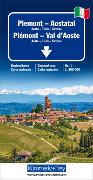 Piemont - Aostatal Regionalkarte Italien Nr. 1 1:200000. 1:200'000