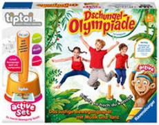 Ravensburger tiptoi® Spiel 00849 - active Set Dschungel-Olympiade - Bewegungsspiel ab 4 Jahre für 1 -6 Spieler